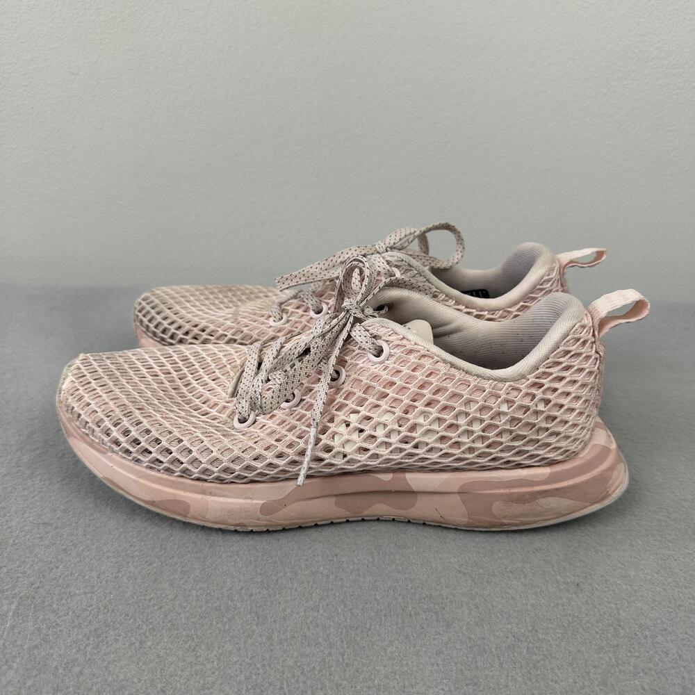 Nobull Mesh Runner Shoes Womens Size 6.5 Pink Camo Athletic Training Sneaker